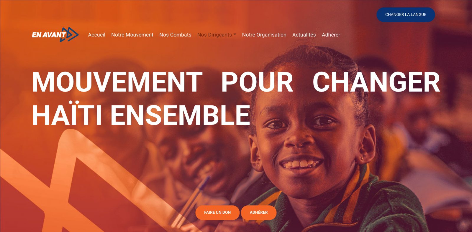 En Avant website